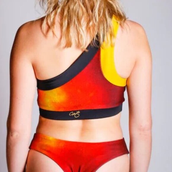 Fire Sports Bra - One Shoulder - Picture 3 of 12